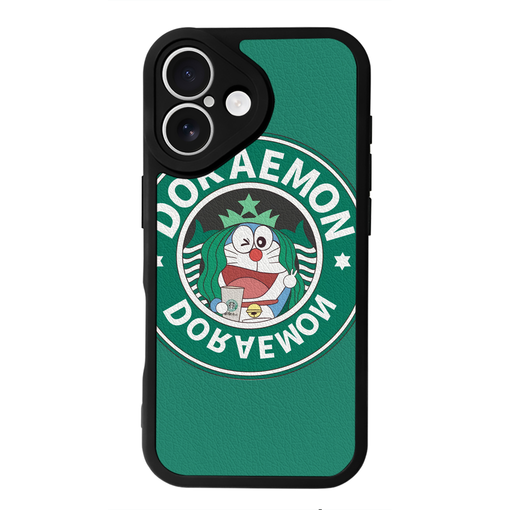 （画像用） ドラえもん Doraemon 【iPhone 16シリーズ対応】シリコンスマホケース（レザー調） 材質：シリコン